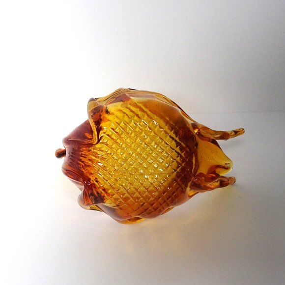Chalet Glass Amber Swan Dish - Picture 4 of 7